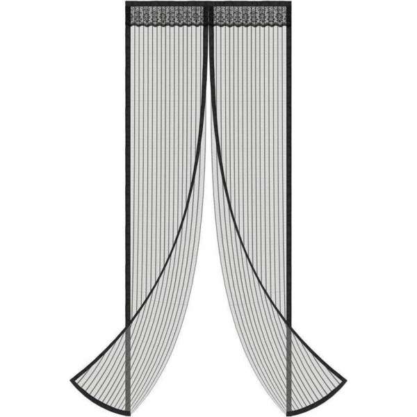 LUMEXX Vliegengordijn - Magnetisch - 90x210 cm - Hordeur - Deur - Zwart