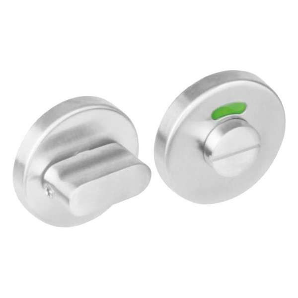 Intersteel Rozet toilet-/badkamersluiting rond nokken rvs geborsteld Intersteel Rozet toilet-/badkamersluiting rond nokken rvs geborsteld
