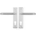 Starx Deurklink Aluminium – Deurbeslag – Deurschild voor Profielcilinder (PC72) – Deurklink Coupe