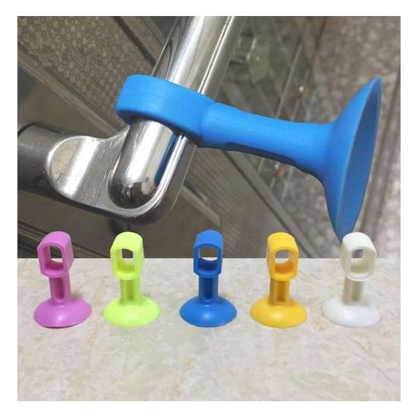 Hiden | Siliconen Deurklink Stopper - Deur bescherming - Deurklinkbuffer - Huis - Kantoor | 2 stuks Hiden | Siliconen Deurklink Stopper - Deur bescherming - Deurklinkbuffer - Huis - Kantoor | 2 stuks