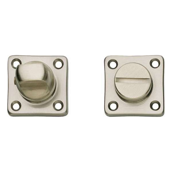 Intersteel Rozet toilet-/badkamersluiting vierkant basic nikkel mat Intersteel Rozet toilet-/badkamersluiting vierkant basic nikkel mat