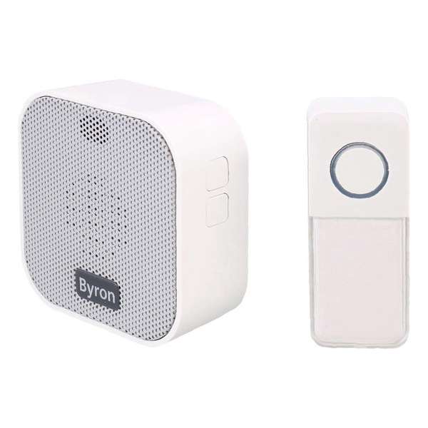 Byron draagbare draadloze deurbel -inclusief batterij - Plug in - Stopcontact deurbel - Byron draagbare draadloze deurbel -inclusief batterij - Plug in - Stopcontact deurbel -
