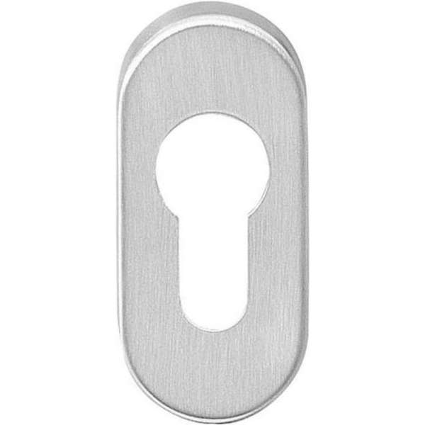 Intersteel Rozet profielcilindergat ovaal verdekt rvs geborsteld 10 mm Intersteel Rozet profielcilindergat ovaal verdekt rvs geborsteld 10 mm
