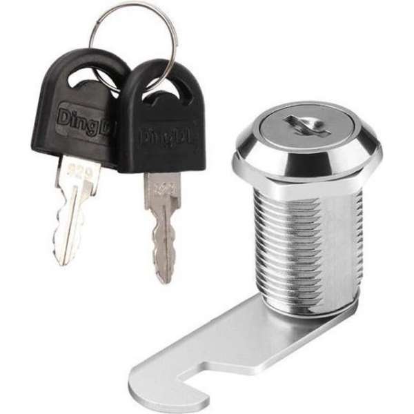 Kantelslot met verschillende inbouwdieptes – lockerslot – slotje met twee sleutels – stevig slot brievenbus - 16mm Kantelslot met verschillende inbouwdieptes – lockerslot – slotje met twee sleutels – stevig slot brievenbus - 16mm