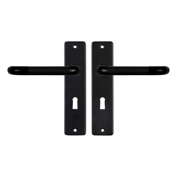 Starx Deurklink Zwart – Deurbeslag – Deurschild met Sleutelgat (SL56) – Deurklink Coupe Starx Deurklink Zwart – Deurbeslag – Deurschild met Sleutelgat (SL56) – Deurklink Coupe