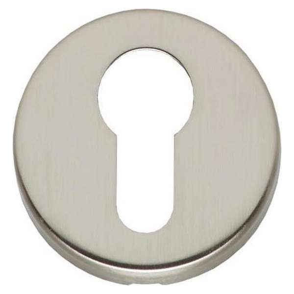 Intersteel Rozet met profielcilindergat rond verdekt nikkel mat Intersteel Rozet met profielcilindergat rond verdekt nikkel mat