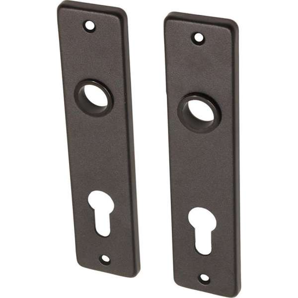 Wovar Deurschild zwart PC72 aluminium kortschild - Per set Wovar Deurschild zwart PC72 aluminium kortschild - Per set