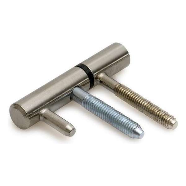 DX Inboorpaumelle Hpl 12mm Vernikkeld voor Metaalkozijn DX Inboorpaumelle Hpl 12mm Vernikkeld voor Metaalkozijn