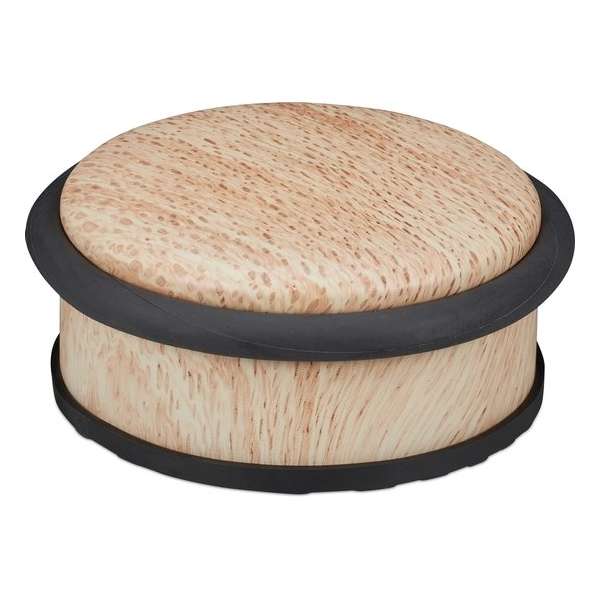Relaxdays deurstopper binnen - deurhouder - houtlook - deurvastzetter - rubber - 5 cm hoog Relaxdays deurstopper binnen - deurhouder - houtlook - deurvastzetter - rubber - 5 cm hoog