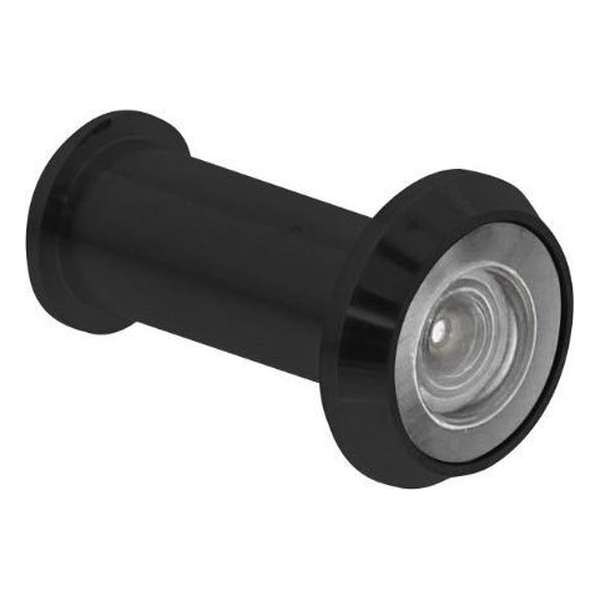 Intersteel Deurspion 180° kijkhoek zwart Intersteel Deurspion 180° kijkhoek zwart