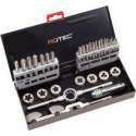 Rotec 300 handtappen- en snijplatenset 33-delig M3-M12