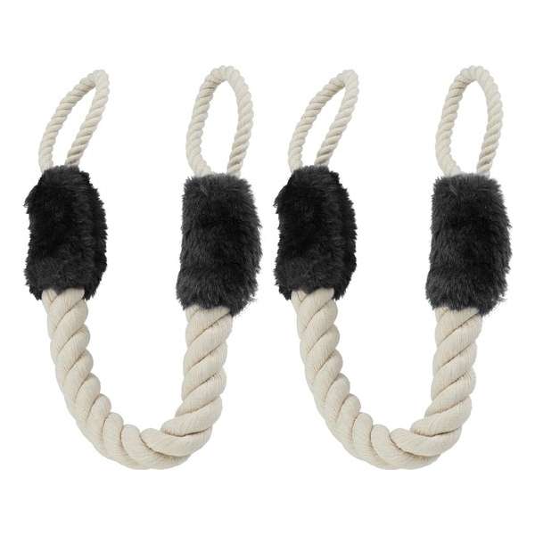 Relaxdays Deurstopper deurklink - klembescherming 2 stuks - deurstop touw - deurklem Relaxdays Deurstopper deurklink - klembescherming 2 stuks - deurstop touw - deurklem