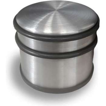 Viva Home Deurstopper 8 x 10 Cm - RVS Metaal - Rubber - Deurstopper voor buiten - en binnen