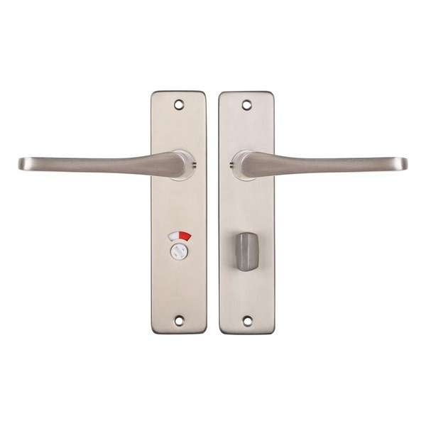 Starx Deurklink RVS – Deurbeslag – Deurschild met Toiletsluiting (WC63–8) – Deurklink Vlinder Starx Deurklink RVS – Deurbeslag – Deurschild met Toiletsluiting (WC63–8) – Deurklink Vlinder