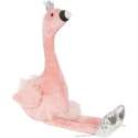 Clayre & Eef Deurstopper Flamingo 33*19*25 cm Roze Polyester Deurklem Deurwig