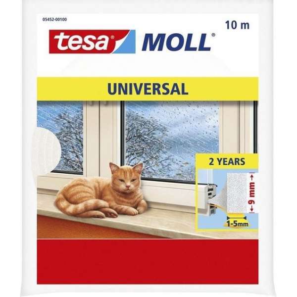 3x Tesa zelfklevende tochtstrip wit 10 mtr x 9 mm 3x Tesa zelfklevende tochtstrip wit 10 mtr x 9 mm
