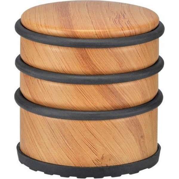 Bamboe deurstopper 7 cm - Huishouden deurstoppers/deurwiggen - hout/metaal Bamboe deurstopper 7 cm - Huishouden deurstoppers/deurwiggen - hout/metaal