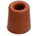 Deurbuffer / deurstopper terracotta bruin rubber 35 x 30 mm - deurstop