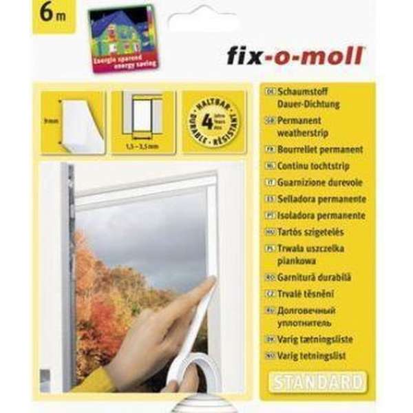 Tochtband 9 mm wit - 18m I profiel Tochtband 9 mm wit - 18m I profiel