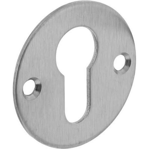 Intersteel Rozet rond plat 50 mm profielcilindergat plat rvs geborsteld Intersteel Rozet rond plat 50 mm profielcilindergat plat rvs geborsteld