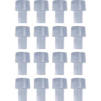 Set van 150 pvc dopjes, buffers, deurdempers (type 4, transparant, 6 mm)