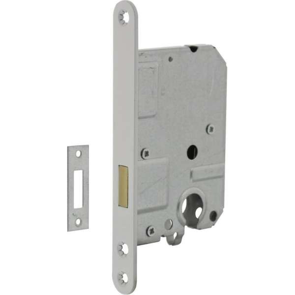 Intersteel Woningbouw cilinder kastslot 55 mm wit Intersteel Woningbouw cilinder kastslot 55 mm wit