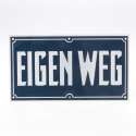 Bord pvc eigen weg 175x105mm (Prijs per 2 stuks)