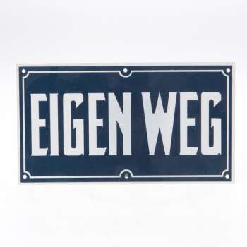 Bord pvc eigen weg 175x105mm (Prijs per 2 stuks)