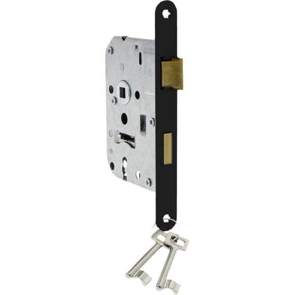 Starx Deurslot Binnendeur – Kamerdeurslot met Voorplaat Zwart – Slot met sleutels – 50 x 56 mm Starx Deurslot Binnendeur – Kamerdeurslot met Voorplaat Zwart – Slot met sleutels – 50 x 56 mm
