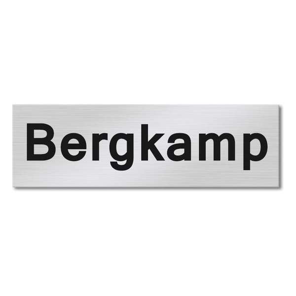 Zelfklevend RVS Naamplaatje 80x25 mm – Zelf Ontwerpen - Naamplaatje voordeur – Brievenbus naamplaatje – Goedkoop
