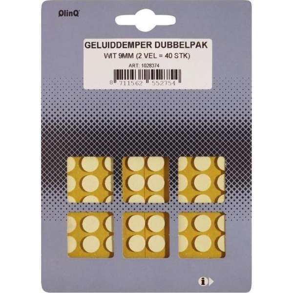 40x Geluiddempende viltjes zelfklevend wit 9 mm - Geluid dempende viltjes voor deuren en ramen 40x Geluiddempende viltjes zelfklevend wit 9 mm - Geluid dempende viltjes voor deuren en ramen