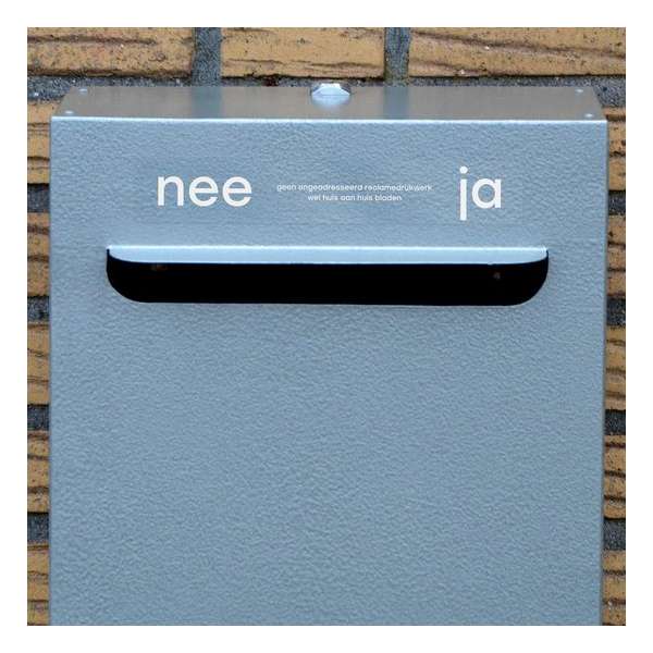 Brievenbussticker - Strak - Nee/Ja - Design Brievenbussticker - Strak - Nee/Ja - Design