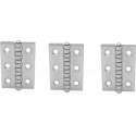 Scharnier - Rvs - 60x40mm - Vaste pen - Rechte hoek - 3 stuks