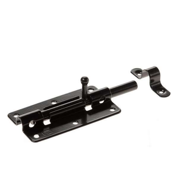 GB Plaatgrendel zwart 100x50mm GB Plaatgrendel zwart 100x50mm