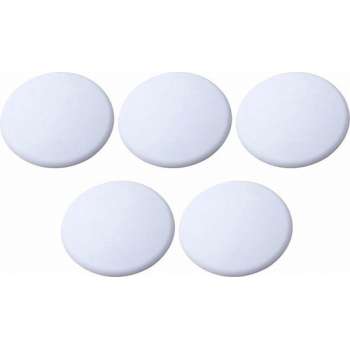 Deurstopper voor binnen - 2 stuks - Uitgerust met een 3M plakker - Diameter 4cm - wit - Deurbeschermer - Siliconen Deurstopper