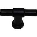 T-Greep IJzer Zwart 55 mm