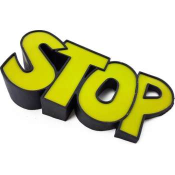 deurstopper Stop - wig - geel