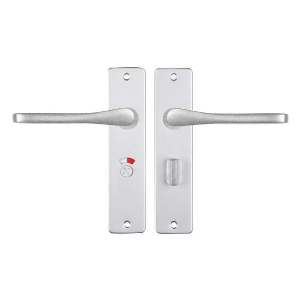 Starx Deurklink Aluminium – Deurbeslag – Deurschild met Toiletsluiting (WC57–5) – Deurklink Vlinder Starx Deurklink Aluminium – Deurbeslag – Deurschild met Toiletsluiting (WC57–5) – Deurklink Vlinder