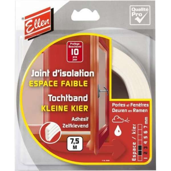 Wovar Zelfklevende tochtstrip voor Kieren 2 tot 3 mm - 7.5 Meter Wovar Zelfklevende tochtstrip voor Kieren 2 tot 3 mm - 7.5 Meter