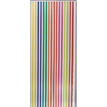Jekra Vliegengordijn/deurgordijn - Linten - Multicolor/Wit - 90x220 cm