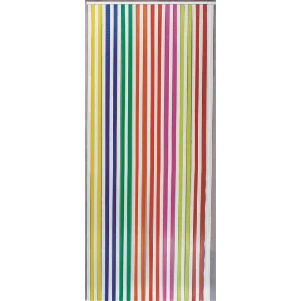 Jekra Vliegengordijn/deurgordijn - Linten - Multicolor/Wit - 90x220 cm Jekra Vliegengordijn/deurgordijn - Linten - Multicolor/Wit - 90x220 cm