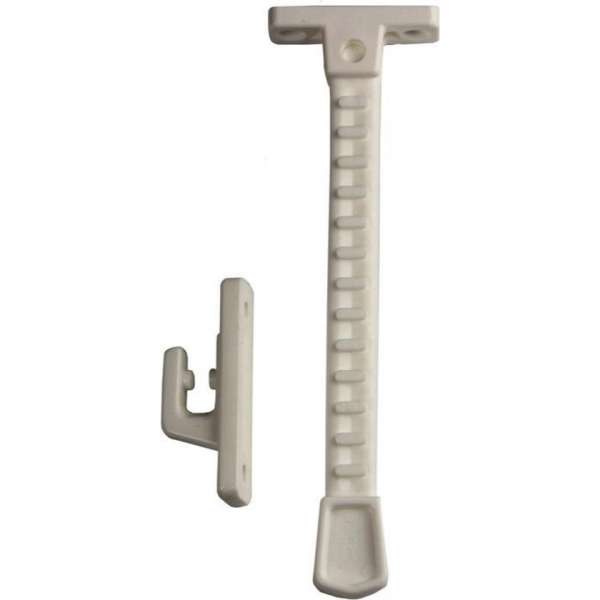 Habo 1224-1 kierstandhouder, naar buitendraaiend raam , wit Habo 1224-1 kierstandhouder, naar buitendraaiend raam , wit