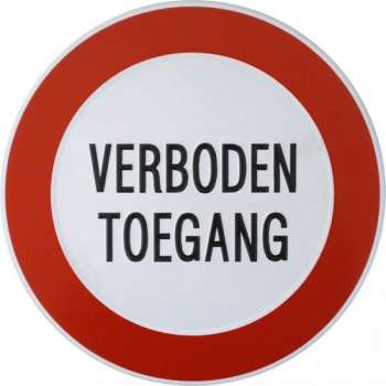 Bordje Verboden Toegang