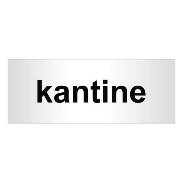 Aluminium deur tekstbordje bedrukt met tekst kantine - 130 mm x 50 mm x 0,5 mm - Deur tekstbordje kantine - Promessa-Design. Aluminium deur tekstbordje bedrukt met tekst kantine - 130 mm x 50 mm x 0,5 mm - Deur tekstbordje kantine - Promessa-Design.