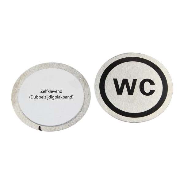 Toiletbordje – 7cm – Wc Bordje – Pictogram Toiletbordje – 7cm – Wc Bordje – Pictogram