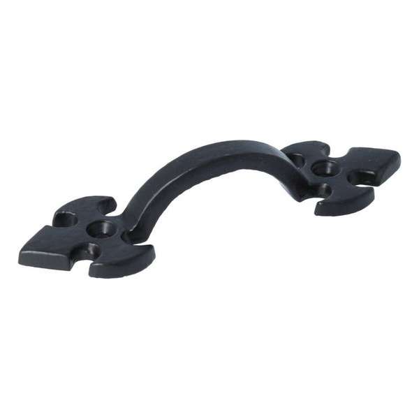 Booggreepje Bewerkt 106 mm IJzer Zwart Booggreepje Bewerkt 106 mm IJzer Zwart