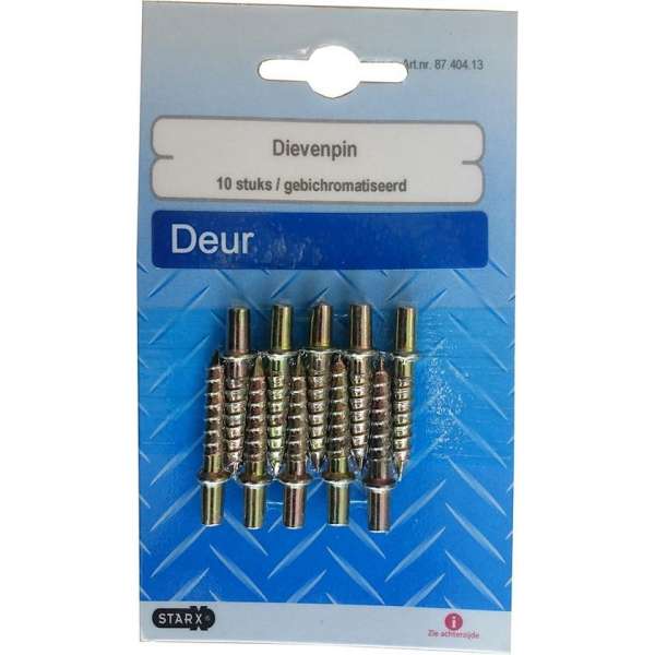 STARX dievenpin / dievenklauw , 10 stuks gebichromatiseerd STARX dievenpin / dievenklauw , 10 stuks gebichromatiseerd
