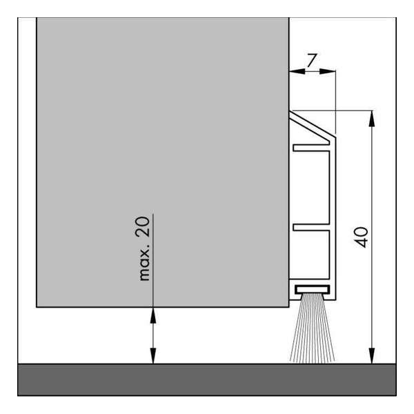 Wovar Tochtstrip Kunststof 100 cm voor Kier tot 20 mm - Per Stuk Wovar Tochtstrip Kunststof 100 cm voor Kier tot 20 mm - Per Stuk