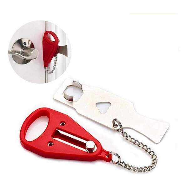 Veiligheidsslot - Binnendeur - Snel & Eenvoudig - Deurslot - Anti-diefstal - Portable travel door lock - Privacy