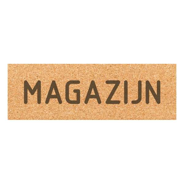 Deurbordje - magazijn bord - bordje - magazijn - rechthoekig - Kurk Deurbordje - magazijn bord - bordje - magazijn - rechthoekig - Kurk